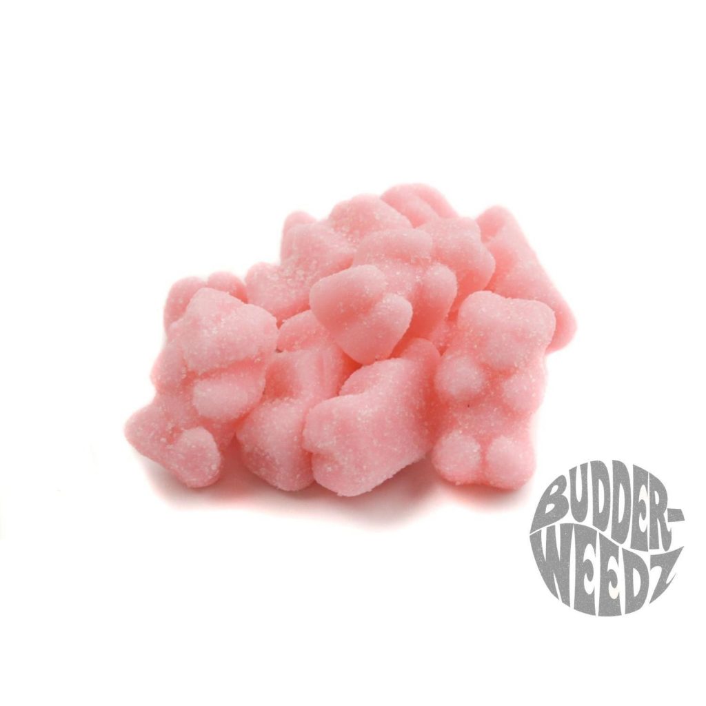 Watermelon Sour Gummy Bears 10mg Each 100mg Bag Budderweedz